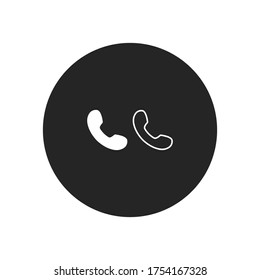 Vector de icono de llamada telefónica. Aceptar el signo de llamada