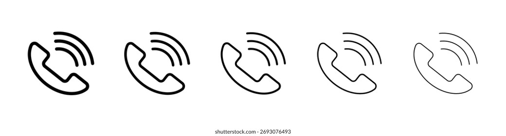 Telefonanrufsymbol Vektorgrafik