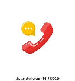 phone call icon vector. contact and support icon vector design