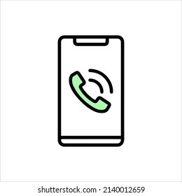 Phone call icon vector design template