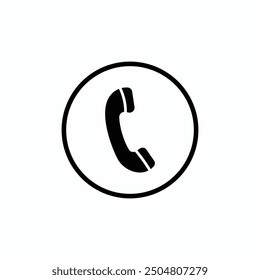 Icono de llamada telefónica, diseño de Vector de ícono de llamada, arte de Clip de ícono de contacto, ilustración simple diseño editable mínimo.