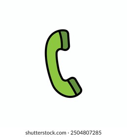Phone call icon, Call icon vector design, Contact icon clip art, illustration simple minimal editable design.