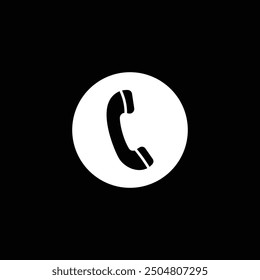 Icono de llamada telefónica, diseño de Vector de ícono de llamada, arte de Clip de ícono de contacto, ilustración simple diseño editable mínimo.