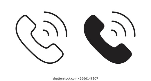 Phone call icon vector design element logo template