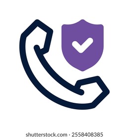 phone call icon. vector dual tone icon for your website, mobile, presentation, and logo design.