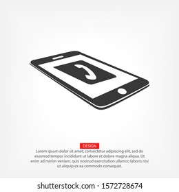 phone call icon. Vector Eps 10. Lorem Ipsum Flat Design