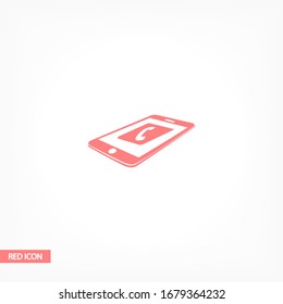 icono de llamada telefónica. Vector Eps 10. Diseño plano Lorem Ipsum