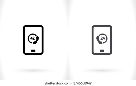 phone call icon. Vector Eps 10. Lorem Ipsum Flat Design 