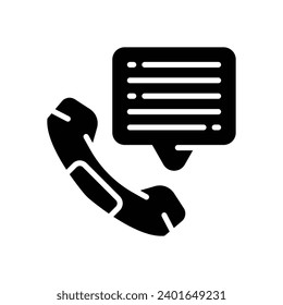 phone call icon. vector glyph icon for your website, mobile, presentation, and logo design.