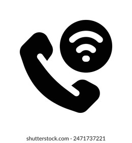 phone call icon. vector glyph icon for your website, mobile, presentation, and logo design.
