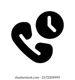phone call icon. vector glyph icon for your website, mobile, presentation, and logo design.