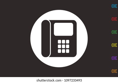 
phone, call, icon, vector illustration