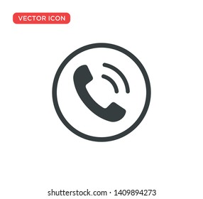 Phone Call Icon Vector Illustration Design