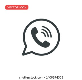 Phone Call Icon Vector Illustration Design