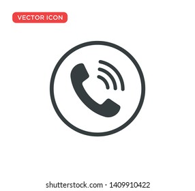 Phone Call Icon Vector Illustration Design
