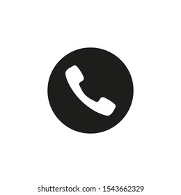 Phone, call icon. Vector illustration, flat design