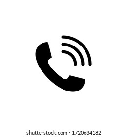 Phone call icon vector illustration. Telephone icon