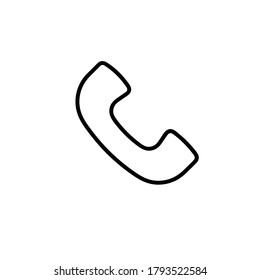 Phone call icon vector illustration logo template for many purposes. Isolated on white background.