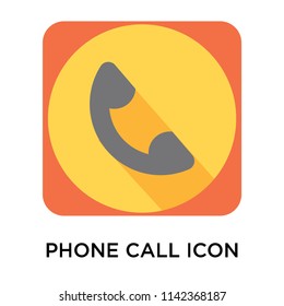 Phone call icon vector isolated on white background for your web and mobile app design, Phone call logo concept