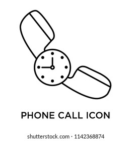 Phone call icon vector isolated on white background for your web and mobile app design, Phone call logo concept