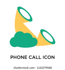 Phone call icon vector isolated on white background for your web and mobile app design, Phone call logo concept