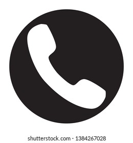 Phone call icon vector isolated on white background. Call icon in a flat style. Trendy telephone template for web site, sign, symbol, ui and logo design. Modern phone call icon, vector illustration