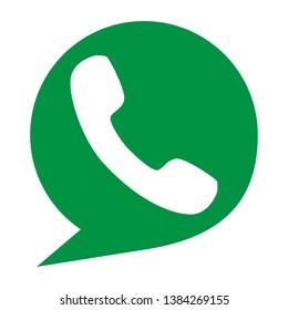 Phone call icon vector isolated on white background. Call icon in a flat style. Trendy telephone template for web site, sign, symbol, ui and logo design. Modern phone call icon, vector illustration
