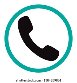 Phone call icon vector isolated on white background. Call icon in a flat style. Trendy telephone template for web site, sign, symbol, ui and logo design. Modern phone call icon, vector illustration