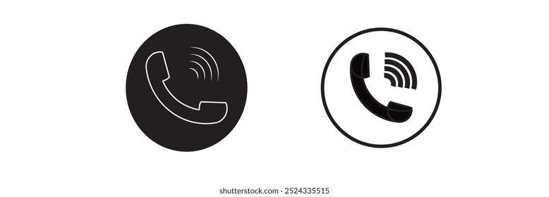 Vector del icono de la llamada telefónica aislado en el fondo blanco. Icono de llamada en un estilo plano. Plantilla de teléfono de moda para el diseño del Sitio web, de la muestra, del símbolo, del ui y del logotipo. Icono moderno de llamada telefónica eps 10