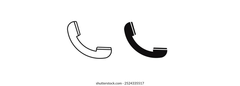 Phone call icon vector isolated on white background. Call icon in a flat style. Trendy telephone template for web site, sign, symbol, ui and logo design. Modern phone call icon eps 10