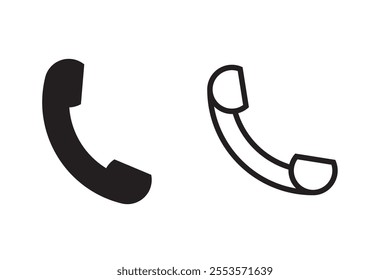 Phone call icon vector isolated on white background. Call icon in a flat style. Trendy telephone template for web site, sign, symbol, ui and logo design. Modern phone call icon, vector illustration