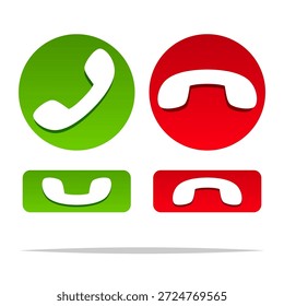 Icono de llamada telefónica Vector aislado ilustración