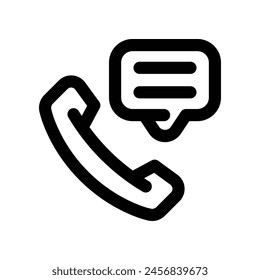 phone call icon. vector line icon for your website, mobile, presentation, and logo design.