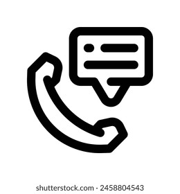 phone call icon. vector line icon for your website, mobile, presentation, and logo design.