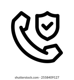 phone call icon. vector line icon for your website, mobile, presentation, and logo design.