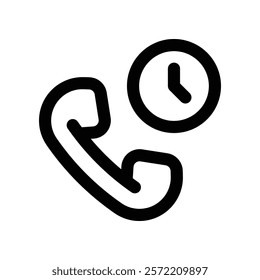 phone call icon. vector line icon for your website, mobile, presentation, and logo design.