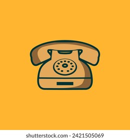 Logo del vector de icono de llamada telefónica