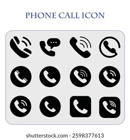 Phone Call Icon Vector and Icon Pack