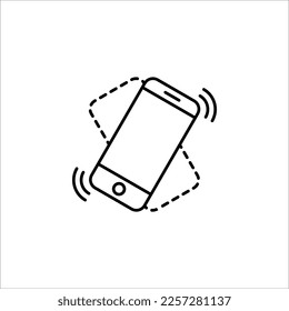 Icono de llamada telefónica. Icono de teléfono de sondeo vectorial en fondo blanco