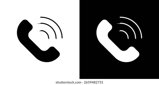 Gráficos escalables del Vector del icono de la llamada telefónica