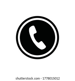 símbolo de símbolo vectorial de icono de llamada telefónica
