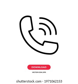 Phone call icon vector. Call sign