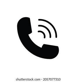 Phone call icon vector. Call sign