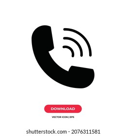 Vector de icono de llamada telefónica. Signo de llamada
