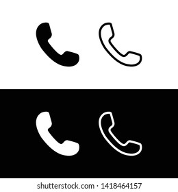 Phone call icon vector. Call symbol vector