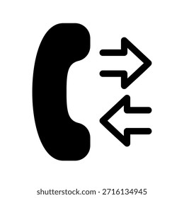 Symbol für Telefonanrufe - Vektorsymbol-Entwurfsgrafik