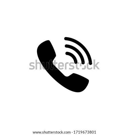 Phone call icon vector. Telephone icon symbol isolated