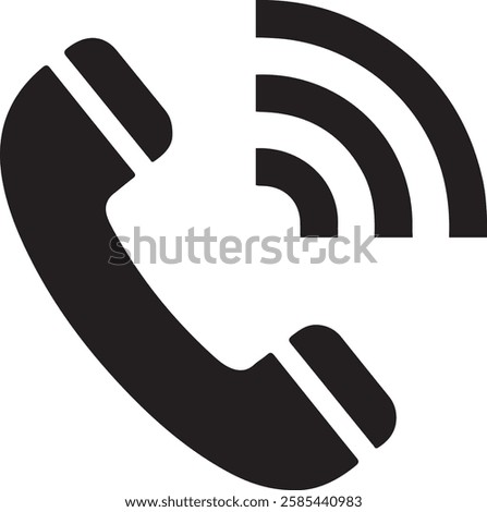 Phone call icon vector. Telephone icon vector symbol. Vector illustration