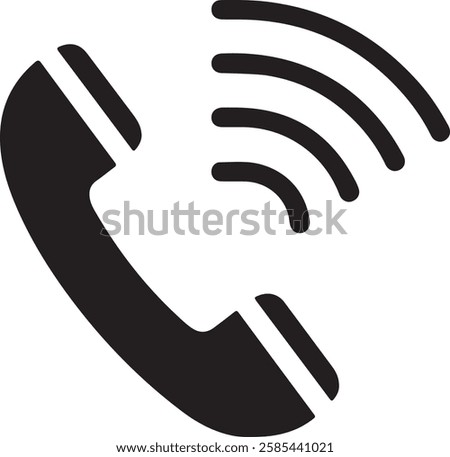 Phone call icon vector. Telephone icon vector symbol. Vector illustration