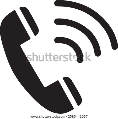 Phone call icon vector. Telephone icon vector symbol. Vector illustration